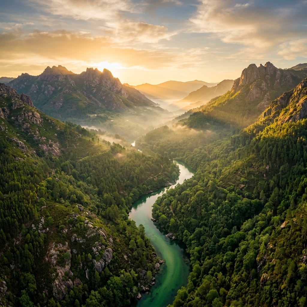 Vale do Rio Cabril, Gerês — Vista Panorâmica